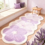 tapis rose doux moderne fleurs maison voyage salle bain imperméable antidérapant
