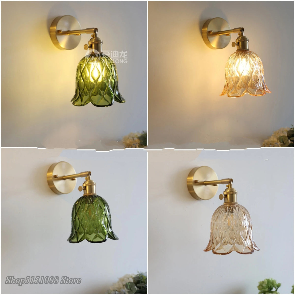 lampe suspension vintage vert bras articulé doré chambre coucher salle manger cuisine