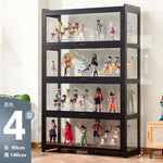 étagère noire moderne grande taille acrylique anti poussière transparente minimalistesintérieur