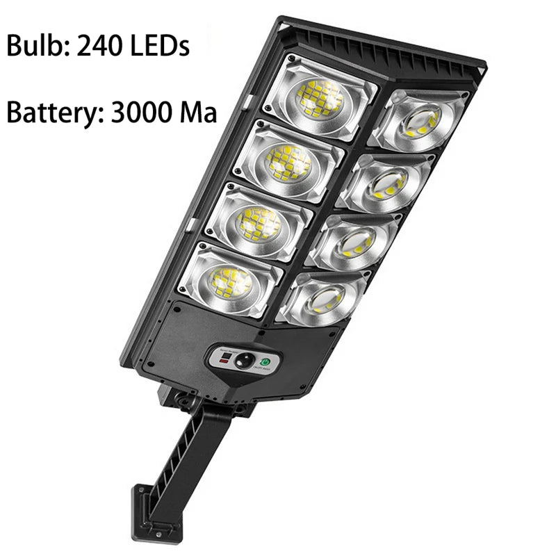 lampe rue led solaire détecteur mouvement moderne sans fil 10000 lumens