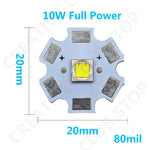 diodes led blanc 6500k 10w haute puissance 20mm moderne lampes poche 700ma 1500ma 2500ma