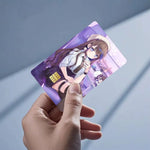 autocollants protection cartes credit debit dessin anime multicolore animaux personnages réutilisables
