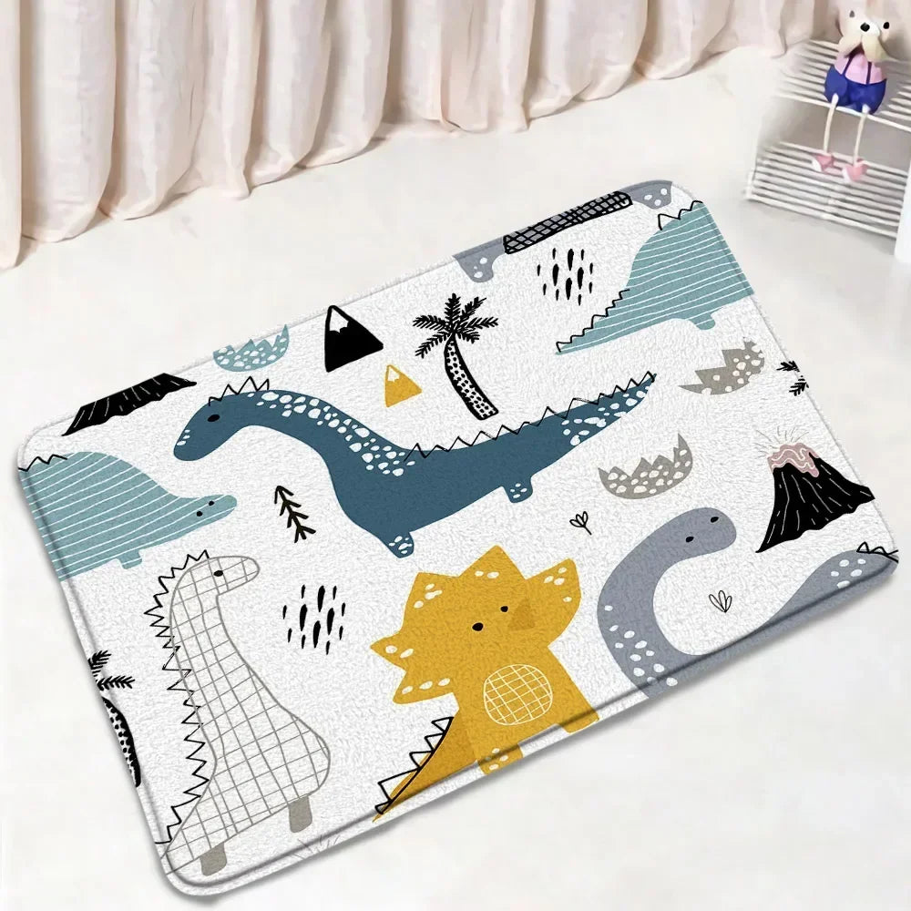 tapis toilette multicolore motifs animaux modernes adhésifs salle bain couvre siège deux sols