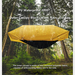 hamac jaune moderne sac rangement crochet anti pluie imperméable solo camping