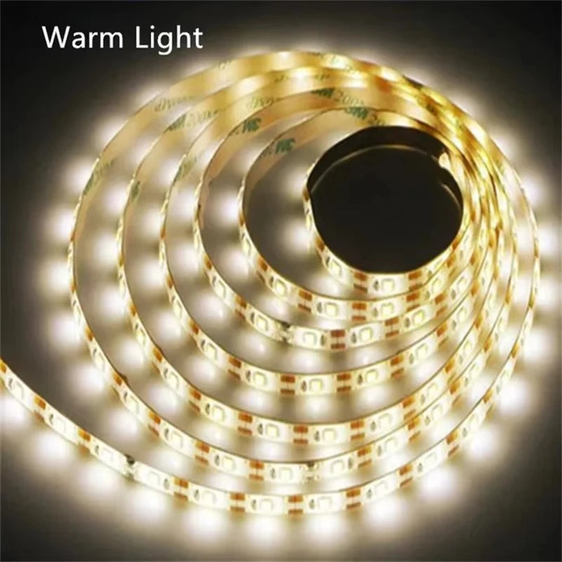 ruban led blanc 60 led flexible usb décoration chambre moderne clips