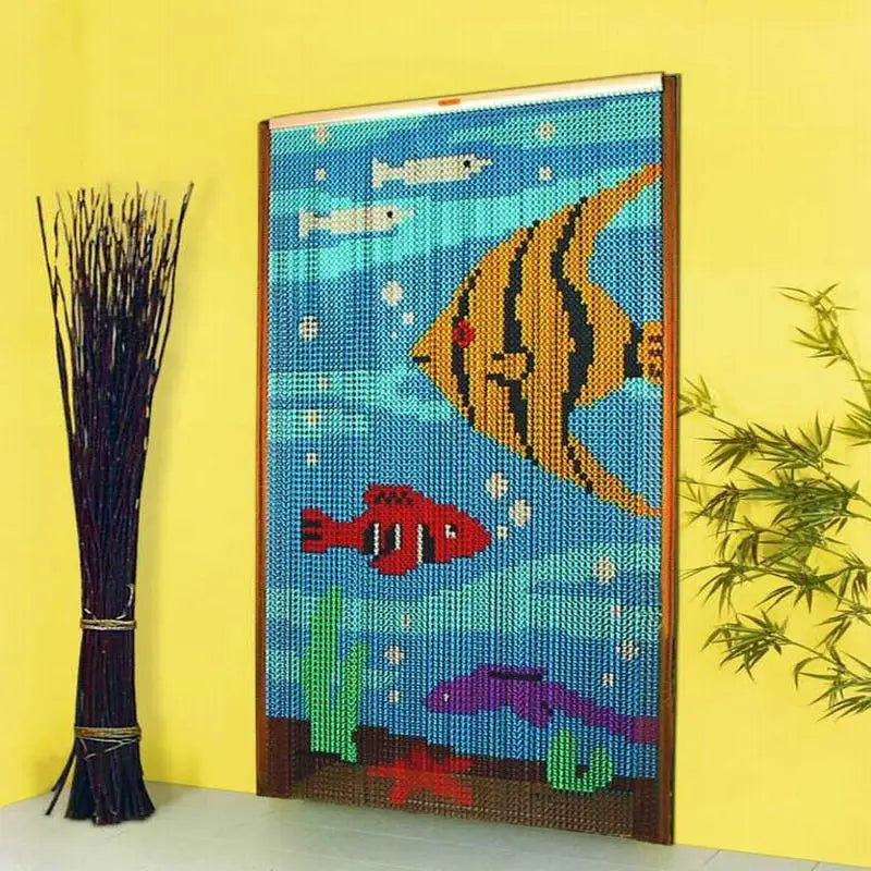 rideau métal personnalisable porte moderne argenté noir doré orangé rouge bleu vert marron animaux