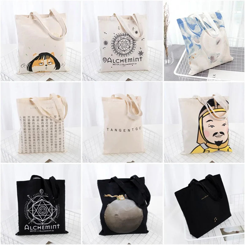 sac main réutilisable toile beige motif floral occassionnel coton écofriendlyversible pliable évènements jours festive