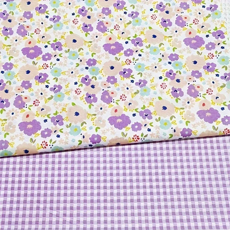 tissu patchwork fleuri rose rouge vert jaune bleu violet 25cm 50cm couture scrapbooking vintage