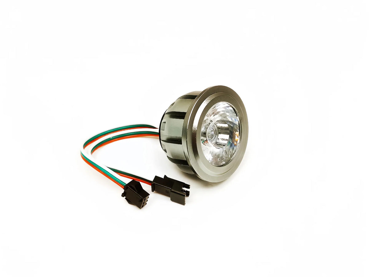projecteur led rgbic 3w 6w 9w 12w ws2811 noir blanc moderne câble contrôleur