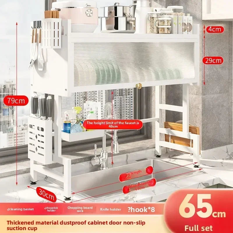 support cuisine acier noir moderne rangement vaisselle couteaux serviettes verres tampons plats découpe