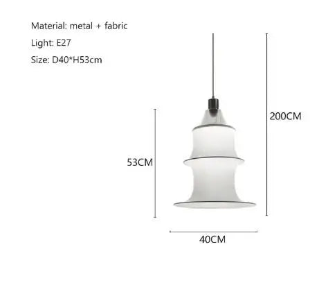 suspension lumineuse moderne blanc rayures horizontales opacité câble suspendu salon chambre d'hôtel