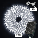 ruban led solaire blanc moderne 30m 20m 15m 10m modes télécommande clips certifié ip68