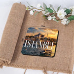 aimants réfrigérateur paysage urbain istanbul multicolore moderne décoration murale