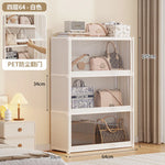étagère bagages moderne acier inoxydable blanc anti poussière niveaux 42 cm