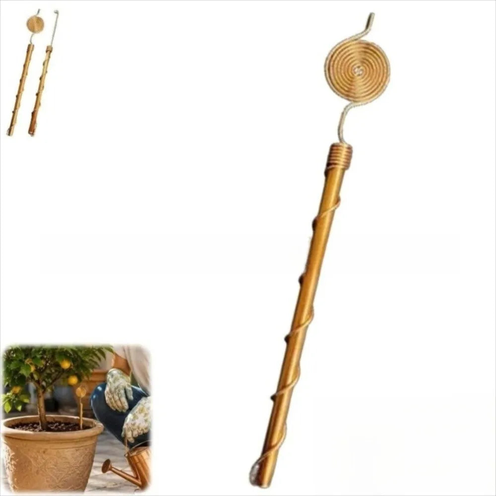 tuteurs spirale cuivre 32cm supports jardin flexibles rustiques fixations enfoncées plantes électroculțivées