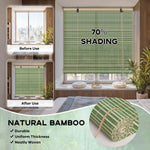 Store enrouleur vertical en bambou tissé main