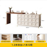 meuble maquillage miroir led six tiroirs tabouret moderne minimaliste chambre coucher