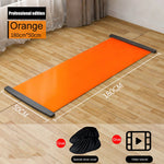 tapis sol orange noir moderne 180cm 200cm pvc épais 1,5mm adhésif fitness yoga pilates
