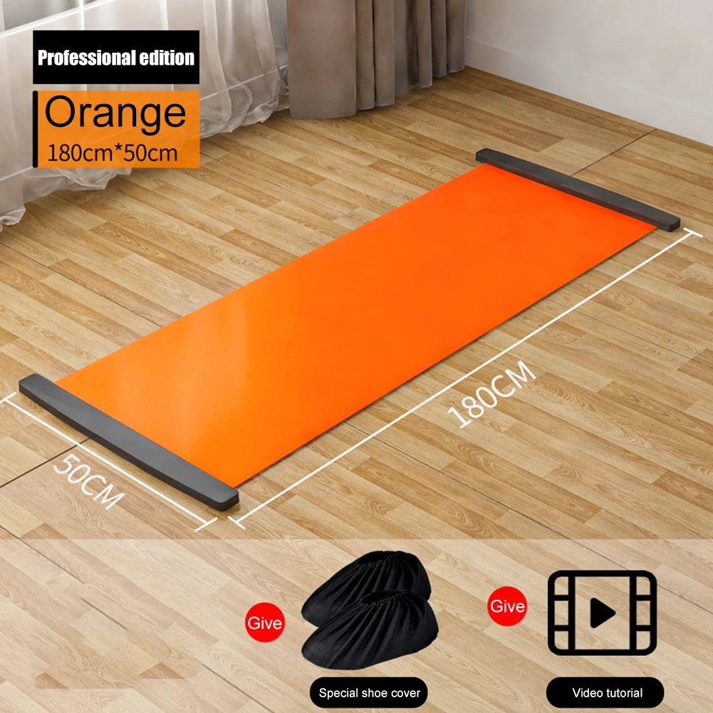 tapis sol orange noir moderne 180cm 200cm pvc épais 1,5mm adhésif fitness yoga pilates