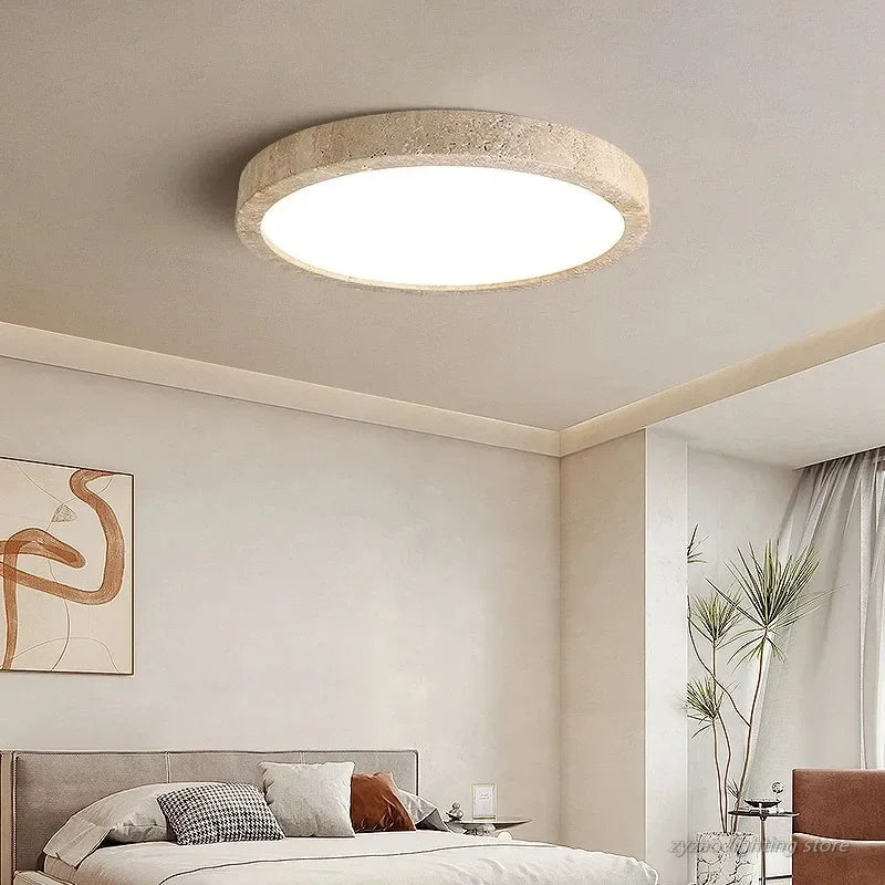 plafonnier led moderne minimaliste beige gris fixé surface tactile