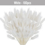 plumes séchées naturelles queue lapin décoration maison fêtes anniversaires mariage bohème rustic beige clair