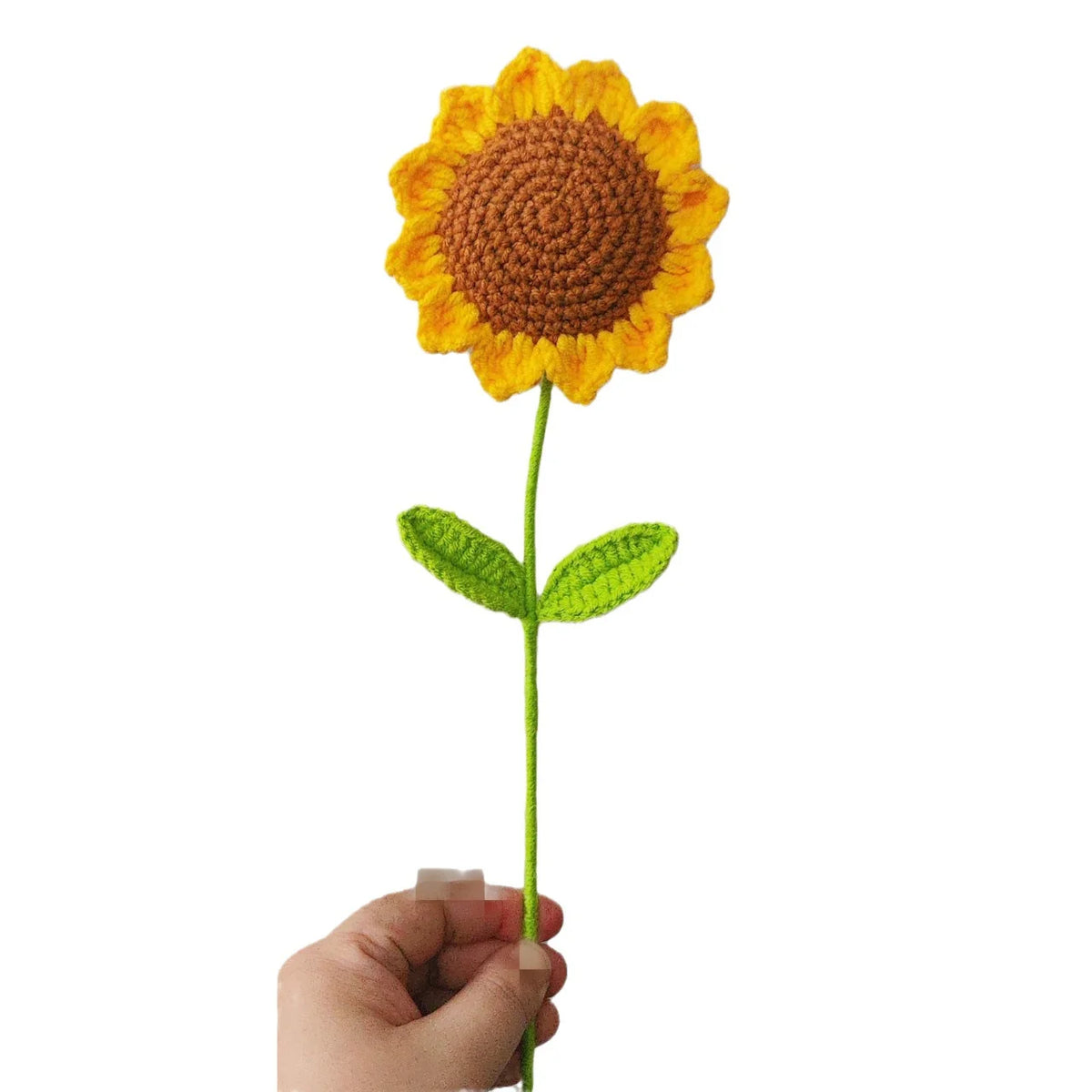 tournesol jaune fleurs artificielles crochet bouquet décoration maison anniversaire baby shower festiveintérieur
