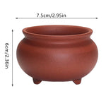 pots céramique succulentes bleu brun texture grès brillante intérieur extérieur classique minimaliste