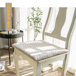 coussin chaise salle manger mousse mémoire forme motif feuilles vert gris