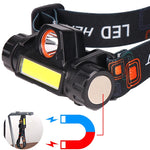 lampe frontale led noir bandeau ajustable 1500lm 2000lm 18650 batterie charge usb camping chasse