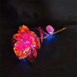 roses artificielles lumineuses bleu rose blanche modernes adhésives halloween anniversaire noël