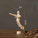 mannequins articulés bois naturel clair classique minimaliste pieds mains tringles