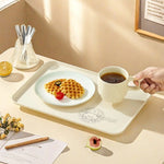assiettes modernes plastique imprimées ours tasse cuillère serviette dessin animé minimaliste