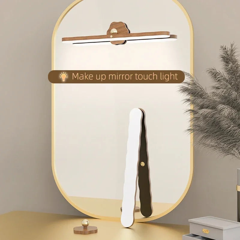 veilleuse led rectangle bois naturel finition mate aimantée interrupteur tactile lumière douce chambre moderne