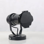lampe studio trépied noir moderne éclairage interrupteur bouton éclairage intérieur contemporain aluminium fer