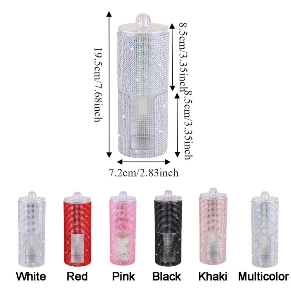 boîte bijoux strass moderne noir rose multicolore élégante réutilisable sans bpa opaques