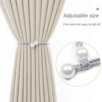 accessoires rideaux tressés blanc nacré modernes decoratifs 45cm longueur total 17.72pouces chambre salon decointérieur