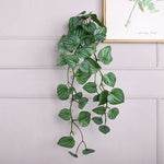 plantes artificielles feuilles ovales vert clair vert foncé naturel accrochées extérieur decoration 90cm 23feuilles