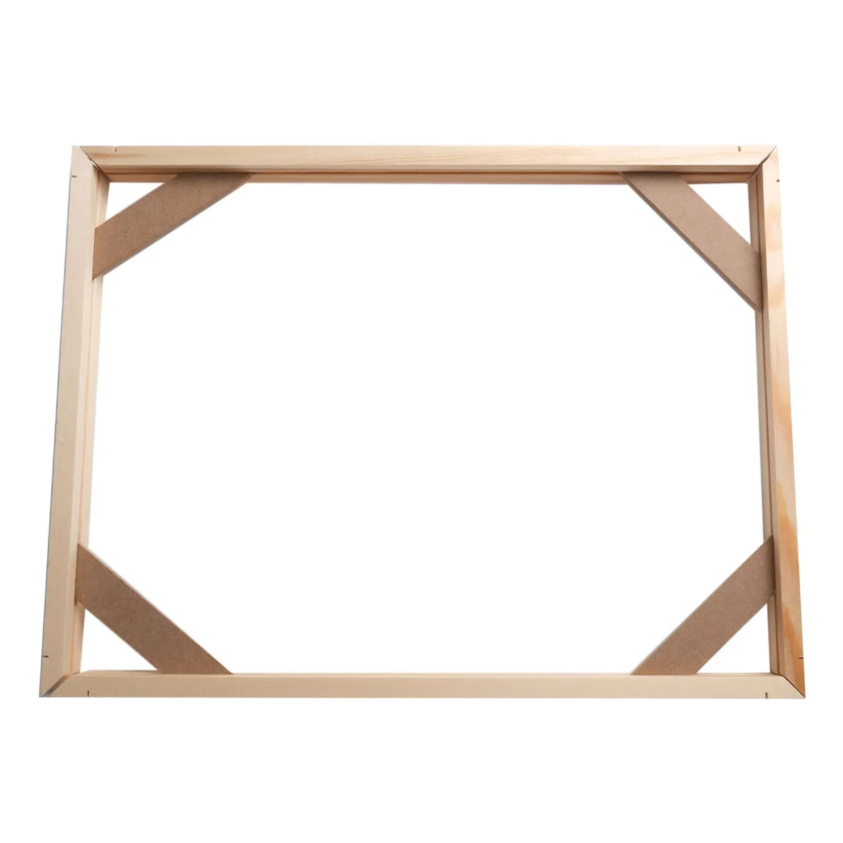 cadre tableau bois naturel classique 30x40cm toile blanche peinture fixations murales decoration