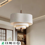 Suspension luminaire rétro installée en pendentif avec cordon