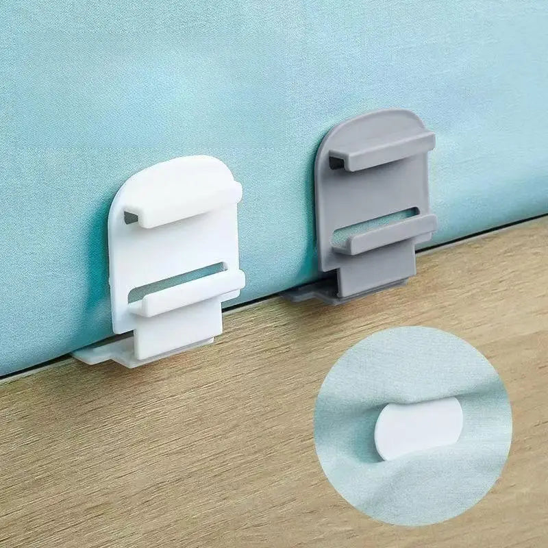 fixations clipser rideaux blanc gris moderne minimalistes texturées lignes horizontales