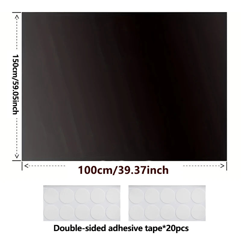 rideau occultant noir adhésif fenêtre opaque minimaliste facile maison