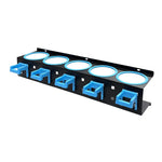 support mural bouteilles nettoyant noir clips rangement garage organisation outils