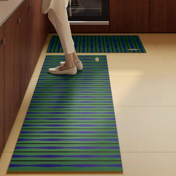 tapis sol moderne rayures antidérapant absorbant eau séchage rapide cuisine salle bain