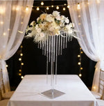 support fleurs transparent cascade moderne mariage anniversaire baptême valentin pâques easter