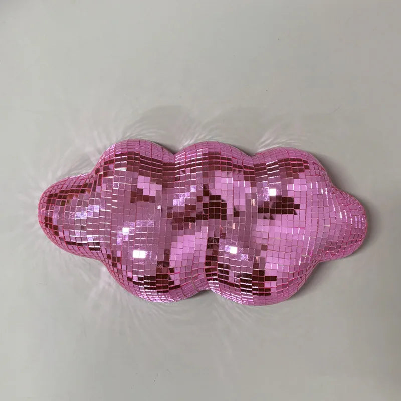 Décoration Murale Verre Nuage Réfléchissant Adhésif Style Boule Disco Intérieur Design Ornement Unique Gain