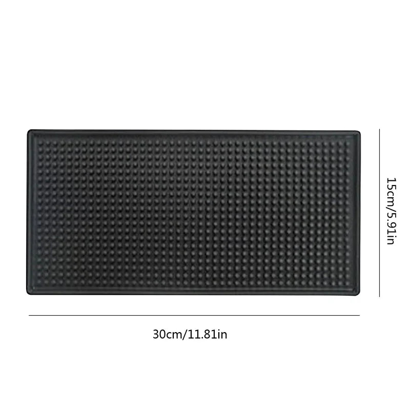 tapis bar moderne noir perforé respectueux environnement adhésif 30x45cm durable imperméable