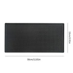 tapis bar moderne noir perforé respectueux environnement adhésif 30x45cm durable imperméable