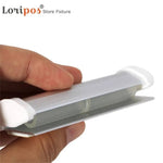 supports papier adhésifs blancs modernes carrés métal 7.5cm 10 pièces