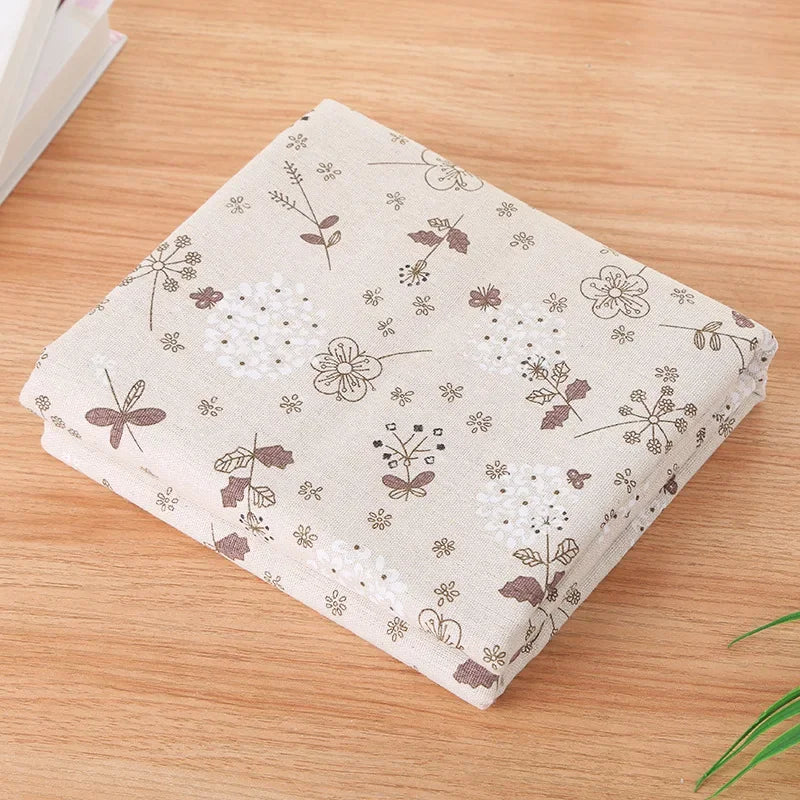 tissu coton imprimé fleurs beige rustique décoration maison bricolage couture résistant