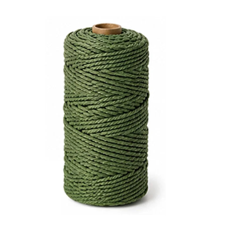 corde macramé coton nylon blanc rose bleu rouge vert marron gris